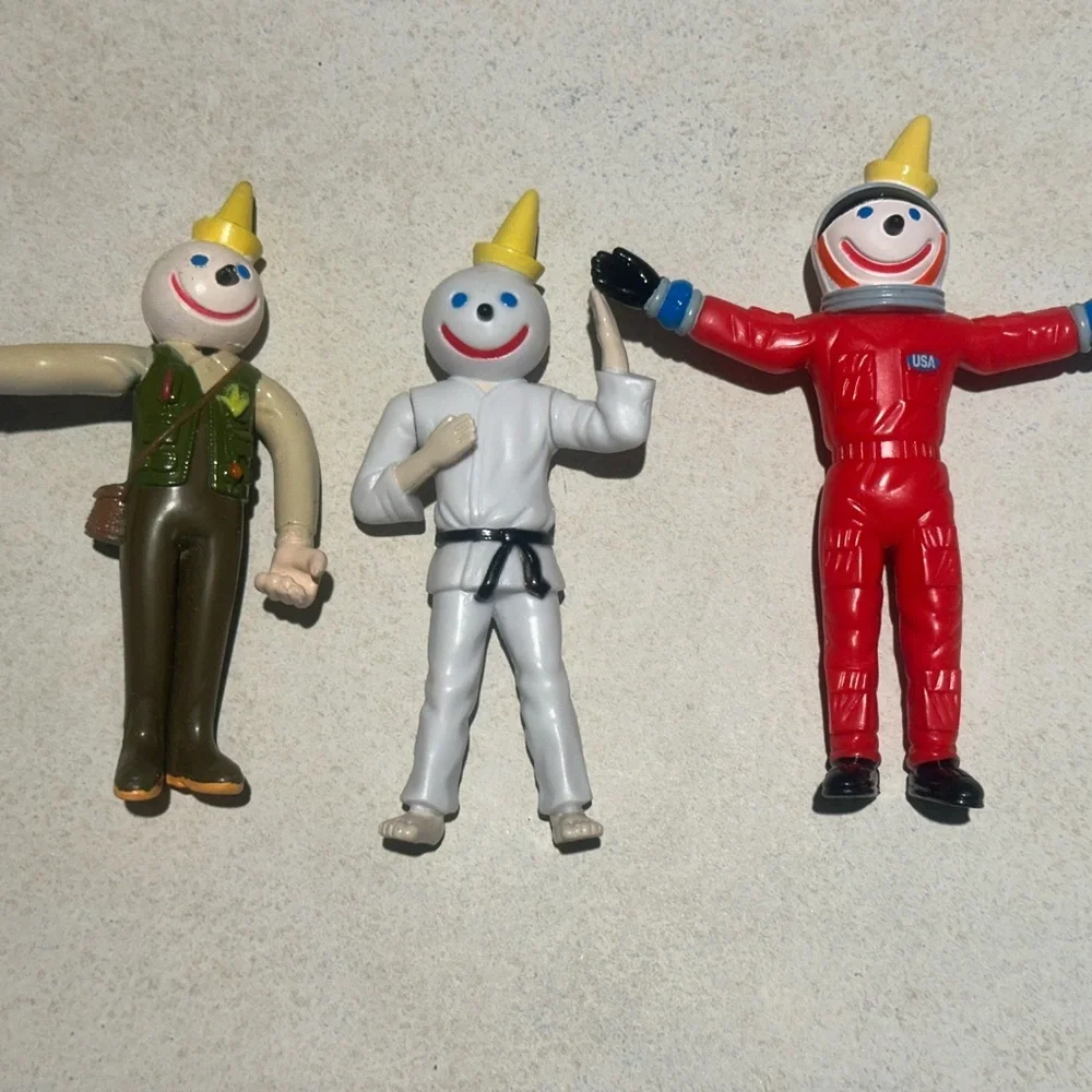 Vintage Jack In The Box Bendy Figures Lot (17) 90s Jock Jack Toy Collection